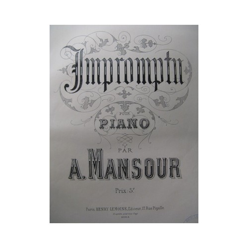 Mansour impromptu piano - a.,
