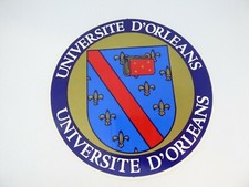 AUTOCOLLANT / STICKER - UNIVERSITE D'ORLEANS - UNIVERSITY - FAC - BLASON - TOP 