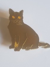 BROCHE - CHAT CHARTREUX -