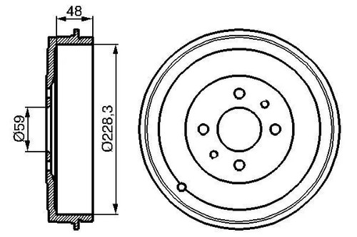 Tambour frein essieu - frein,