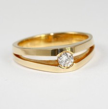 Bague Massive En Or Jaune 585