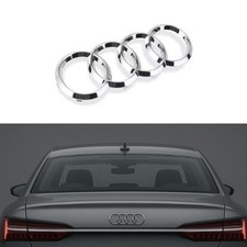 Emblème Logo Arrière AUDI A1 A3 A4 A5 A6 Chrome Argenté 192mm Coffre Adhésif