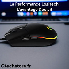 Souris Optique Arc-En-Ciel Gaming Logitech RGB 8000 DPI USB Filaire Pour PC/ Mac