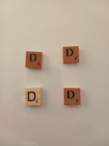 Lettres scrabble bois - en,