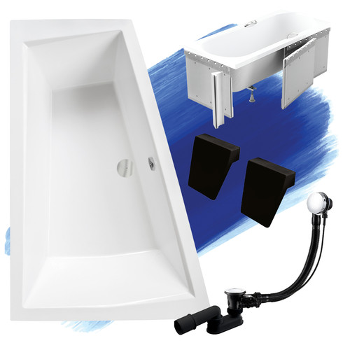 Baignoire bain angle 180x125 - bain,