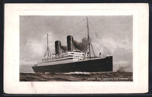 Carte postale paquebot - , rms