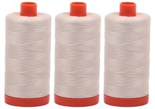 Bundle de 3 grandes 1 3003 m bobines de fils de coton égyptien 50 WT couleur ...