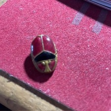 Pince Clip de corsage Broche coccinelle insecte en émail 