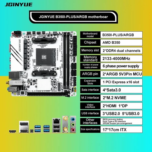 Jginyue amd am4 - carte, mère