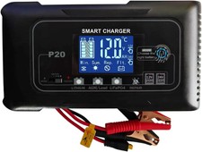 Chargeur et mainteneur de Batterie Intelligent 12V/24V 20A, Chargeur P20 4 Modes