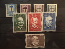 belgique 1953 cob 930 à 937 neuf avec charnière