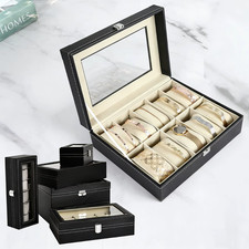 Boîte montres luxe cuir - boîte,