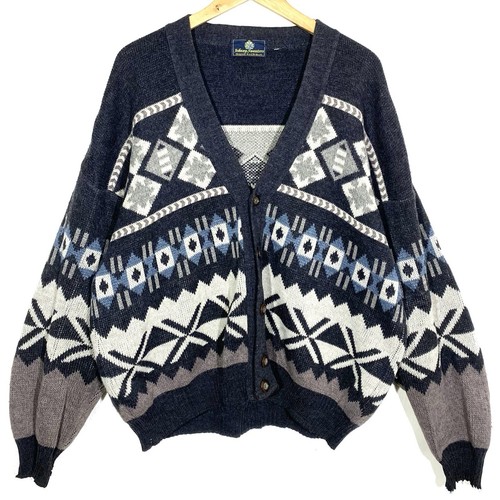 Pull cardigan motifs graphique - pull,