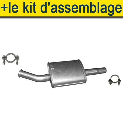 Silencieux central avec - kit, de