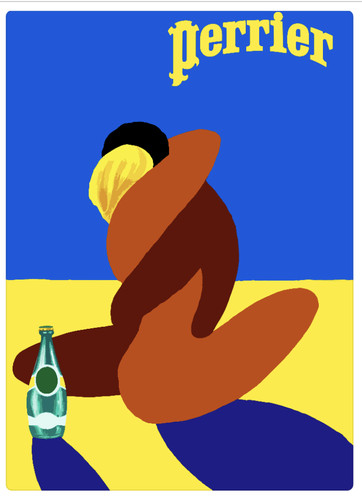 Affiche poster perrier - poster,