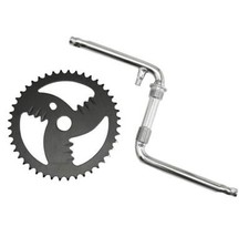 Pedalier bmx fauber manivelles monobloc plateau acier 44d. - Accessoire Vélo