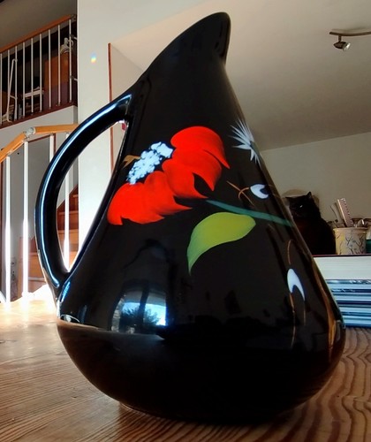 Vase pichet émaillé - vase,