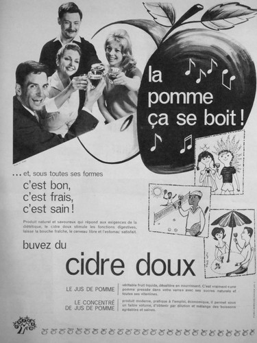 Publicité cidre doux pomme - publicitÉ,