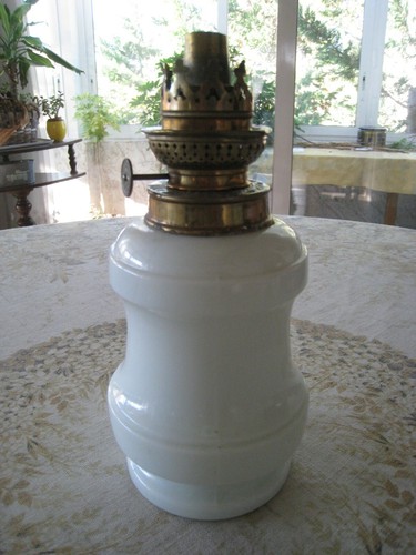 Ancien pied lampe à - ancien,