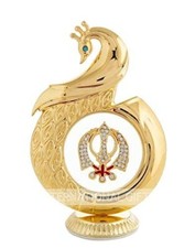 Doré Apple Forme Sikh Symbole