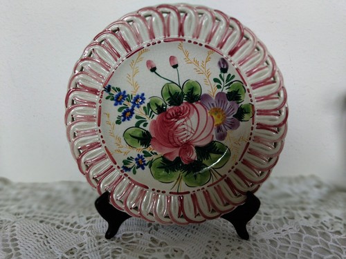 Ancienne assiette décorative - ancienne,