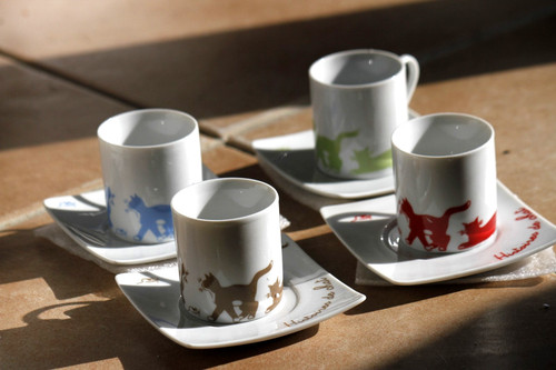 Service tasses soucoupes - 4,