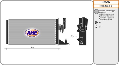 Radiateur chauffage iveco - de,