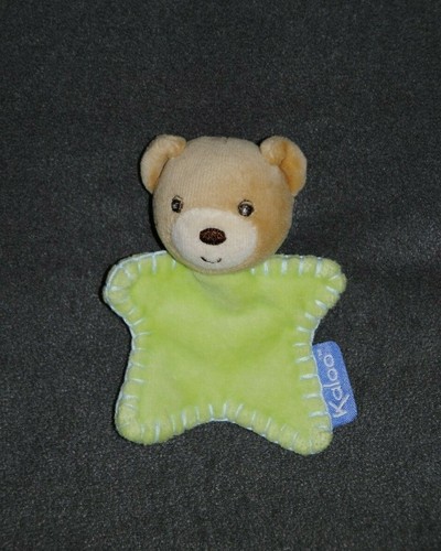 Peluche doudou plat ours - doudou,