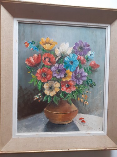 Huile sur toile nature - ,
