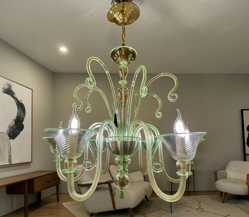 Lustre vintage vert eau - vert,