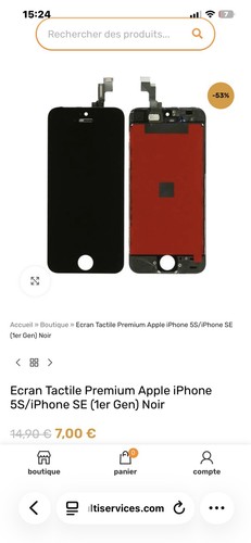 Vitre tactile iphone - tactile, 5s