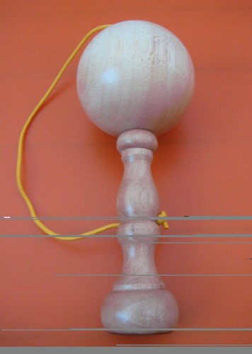 Bilboquet bois naturel cm - naturel,