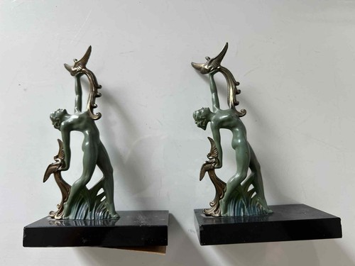 Paire statuettes danseuse - de,