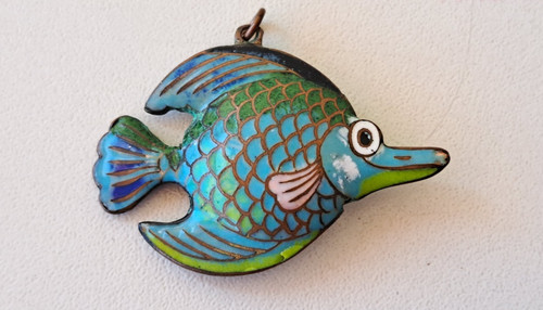 Ancien pendentif poisson - pendentif,