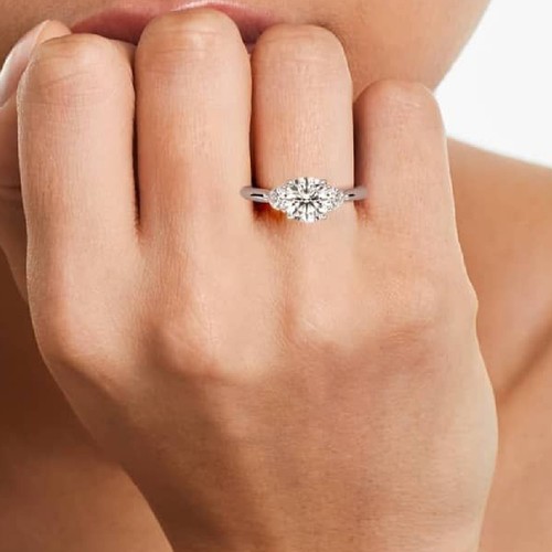 Bague diamant massif - bague, or