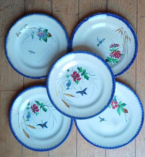 Anciennes assiettes plates - anciennes,