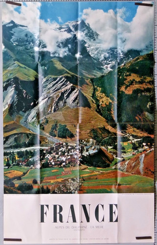 Affiche ancienne france - france, alpes