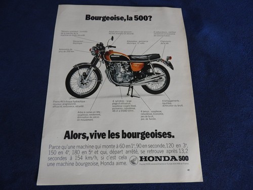 Publicité moto honda - honda, four