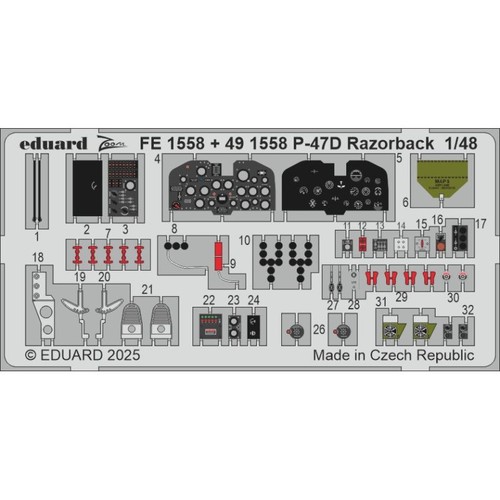 Eduard fe1558 zoom - zoom, p-47d