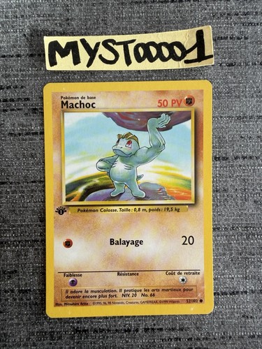 Carte pokémon machoc 102 - machoc, 52/102