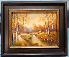 Peinture huile paysage - peinture,