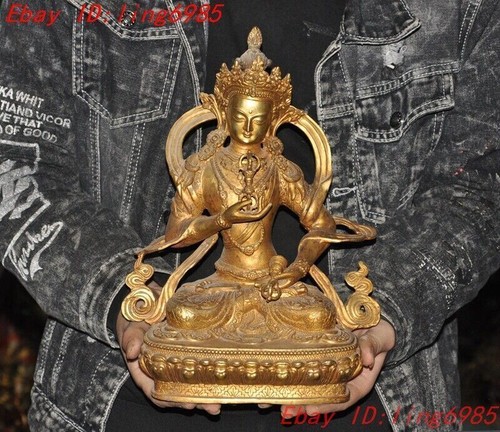 Tibetan buddhism bronze - bronze, gilt