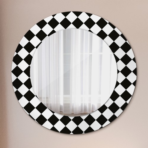 Mural rond miroir avec cadre - miroir,