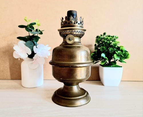 Lampe pétrole cuivre - à, en