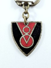 PORTE-CLES - Original 1960s Rare SIMCA V8 Chambord VEDETTE Métal Émaillé Vintage