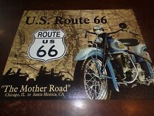 Plaque métal " U.S. route 66 the mother road " 31,5 x 40,5 cm