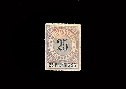Timbre wintemberg 1875 - timbre,