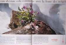 PUBLICITÉ 1967 EVIAN SOURCE