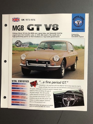 1973 1976 mgb - v8, coupe