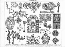 Forge Clé Table Gravure sur